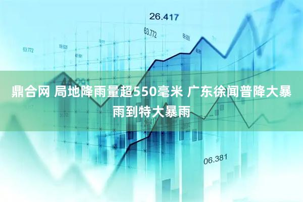 鼎合网 局地降雨量超550毫米 广东徐闻普降大暴雨到特大暴雨