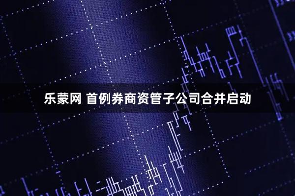 乐蒙网 首例券商资管子公司合并启动