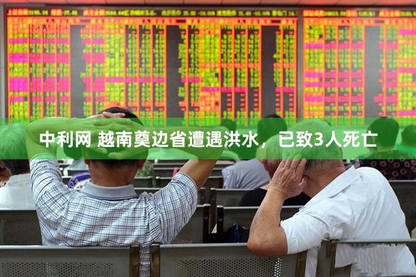 中利网 越南奠边省遭遇洪水，已致3人死亡