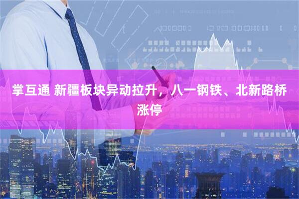 掌互通 新疆板块异动拉升，八一钢铁、北新路桥涨停