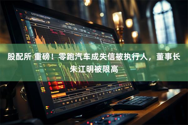 股配所 重磅！零跑汽车成失信被执行人，董事长朱江明被限高
